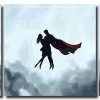 Superman and His Lover 3 Panels Paint By Numbers