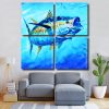 Yellowfin Tuna Fish Square Panels Paint By Numbers